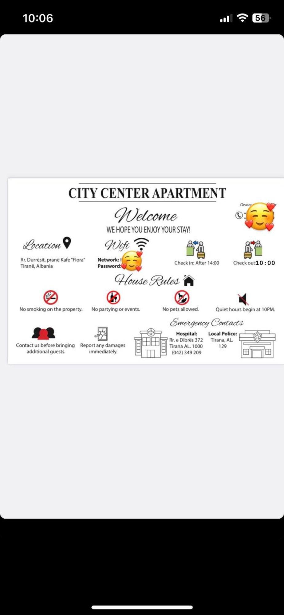 City Center Apartment Kafe Flora Τίρανα Εξωτερικό φωτογραφία